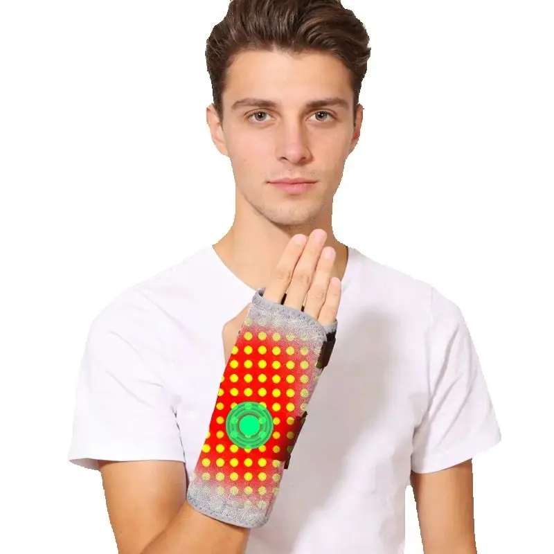 

Red Light Electric Heating Palm Wrist Protector with Vibration Massager Relieves Wrist Joint Pain and Fatigue Arthritis