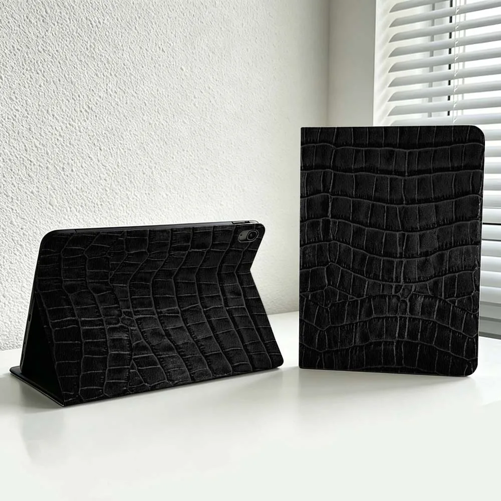 Luxurious Crocodile Pattern Cover For iPad Pro Air mini 7 6 5 4 3 2 1 9gen M5 M4 11th 10th A17 Pro A16 Soft Inch Tablet Case