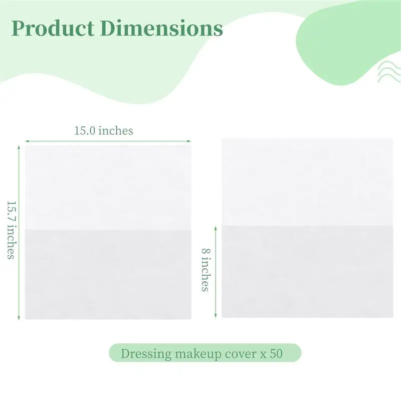 50Pcs Dressing Hoods Disposable Non-Woven Dressing Makeup Face Covers Beauty Makeup Protective Hoods Breathable Cosmetic Masks