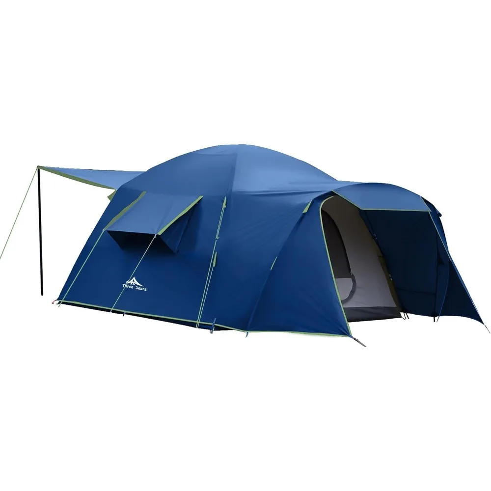 

6-Person Family Camping Tent by Three Bears: Spacious, 3000mm Waterproof for Outdoor Adventures and Extended Stays