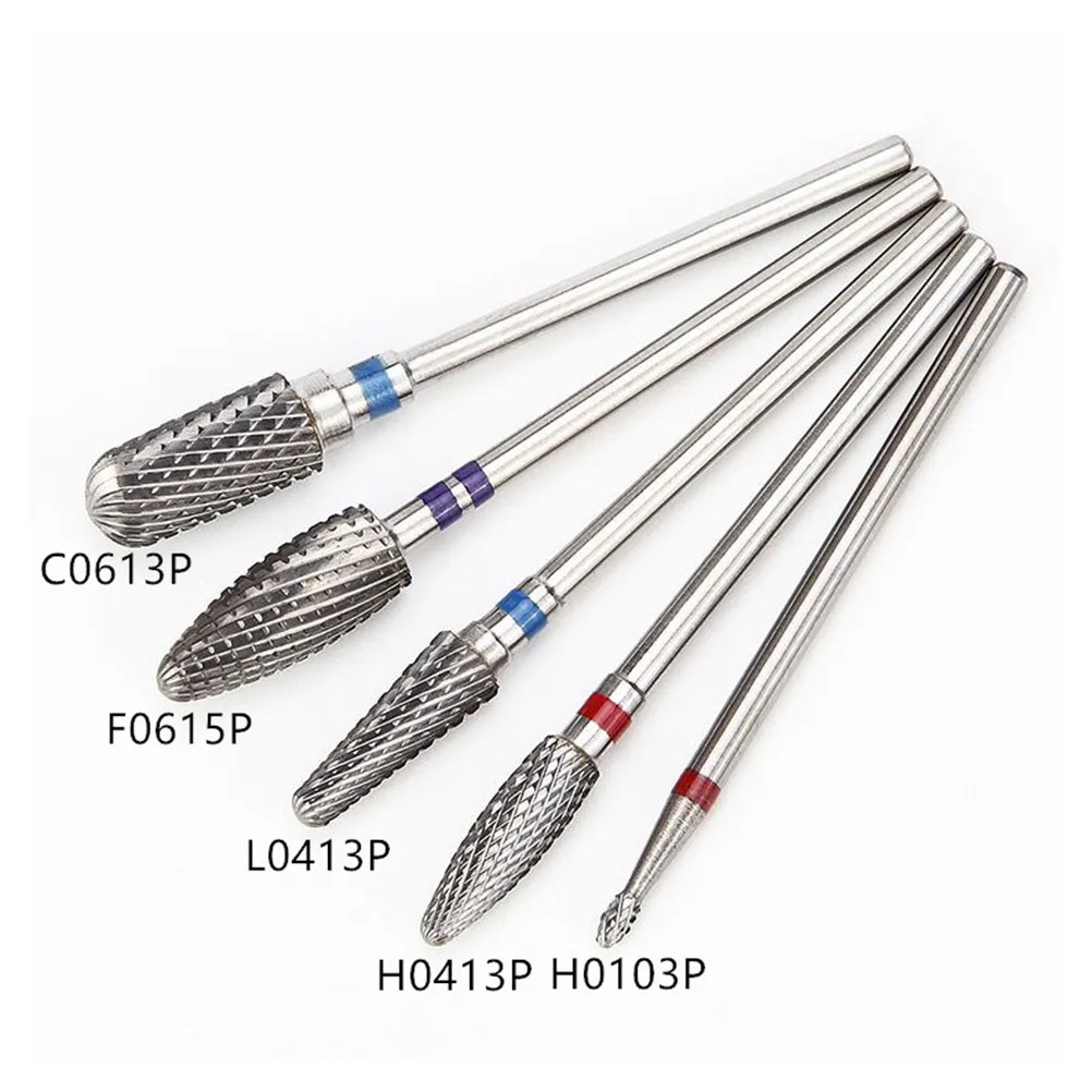 Tungsten Steel Quartz Small Round Nail Drill Bit Grinding Head Polish Reshape Remove Dead Skin Nail File Drill Bit Tools
