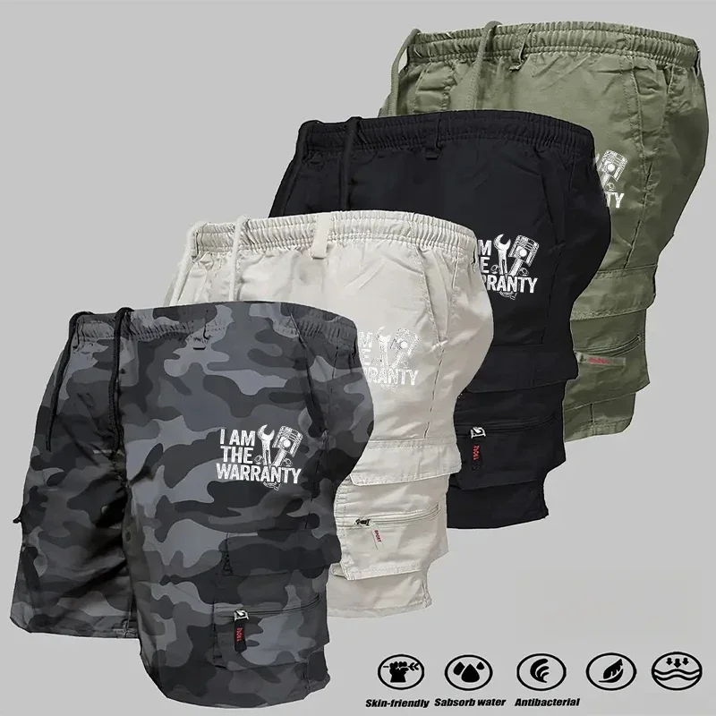 

New fashionable multi - pocket men's camouflage tactical casual shorts trendy fitness casual pants loose shorts