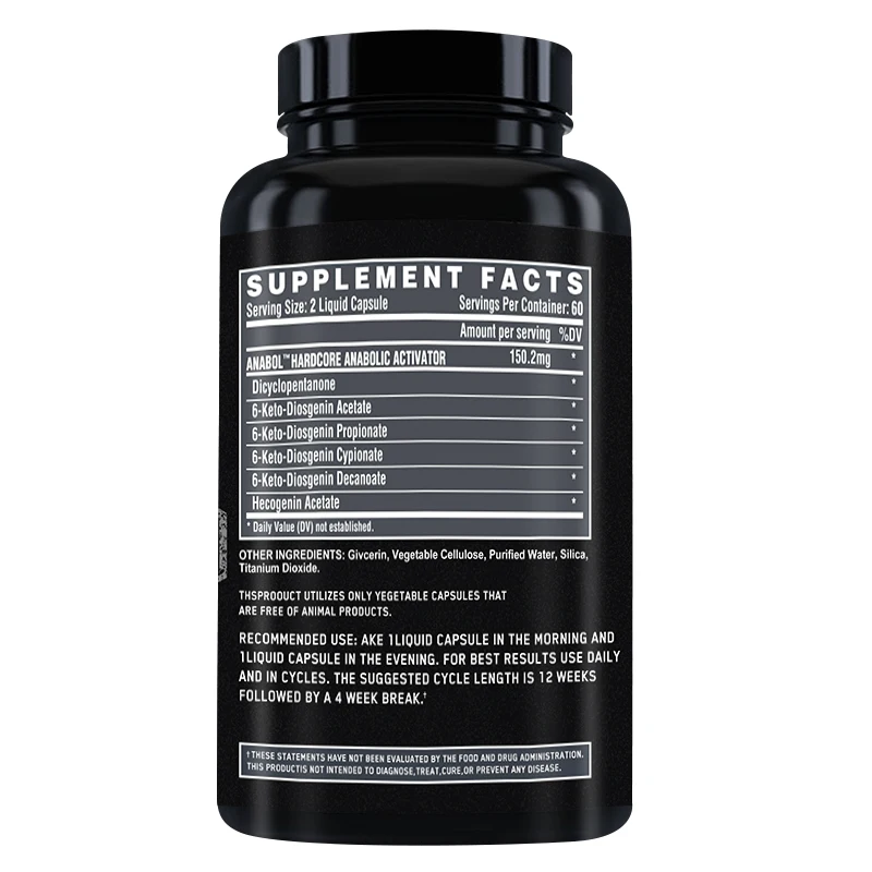 Muscle Supplement for Men, Dietary Capsules, Non-GMO