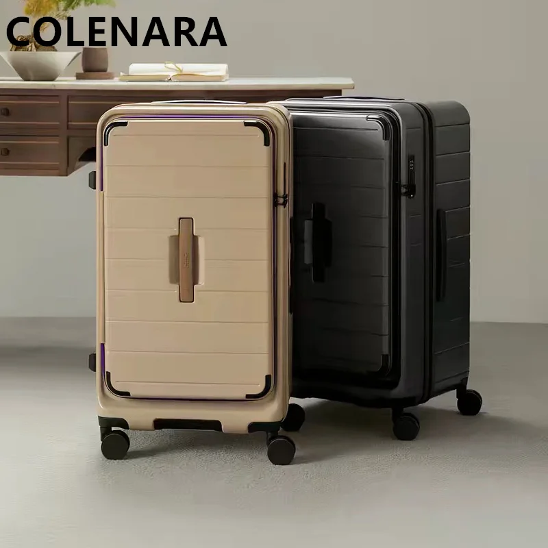 

Чемодан COLENARA с боковым открытием, большой вместимости, для глубокого хранения, женский/мужской дорожный чемодан 20 дюймов