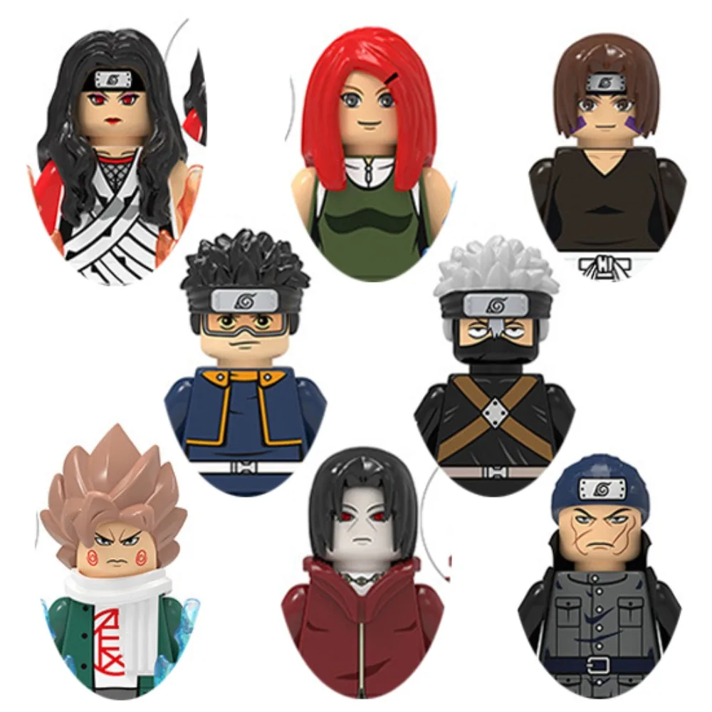 

NARUTO Toy Bricks Hatake Kakashi Uchiha Itachi Obito Popular Anime Character Mini Action Figures Blocks Model Doll Kid Xmas Gift