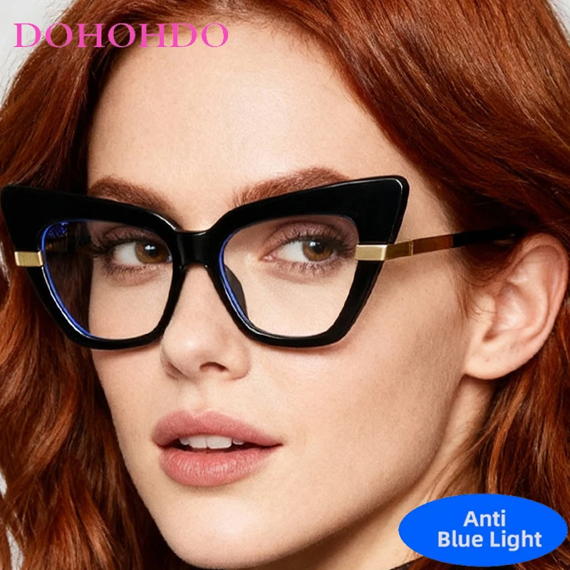 

Retro Small Frame Cat Eye Eyeglasses Men Women Luxury Brand Designer Computer Anti Blue Light Glasses Unisex For Reading Очки