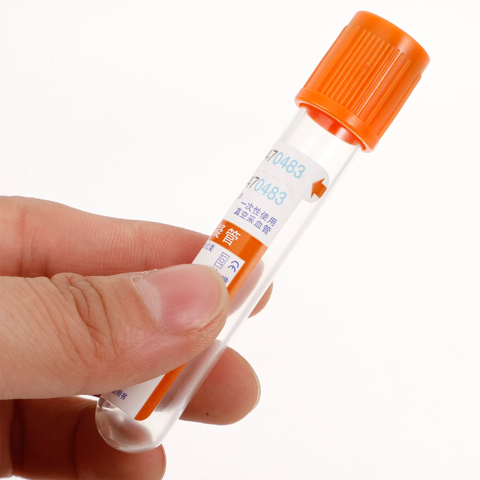 

100Pcs Disposable Glass Blood Collection Tubes 3ml Vacuum Negative Pressure Coagulation Promoting Test Tubes for Biochemical