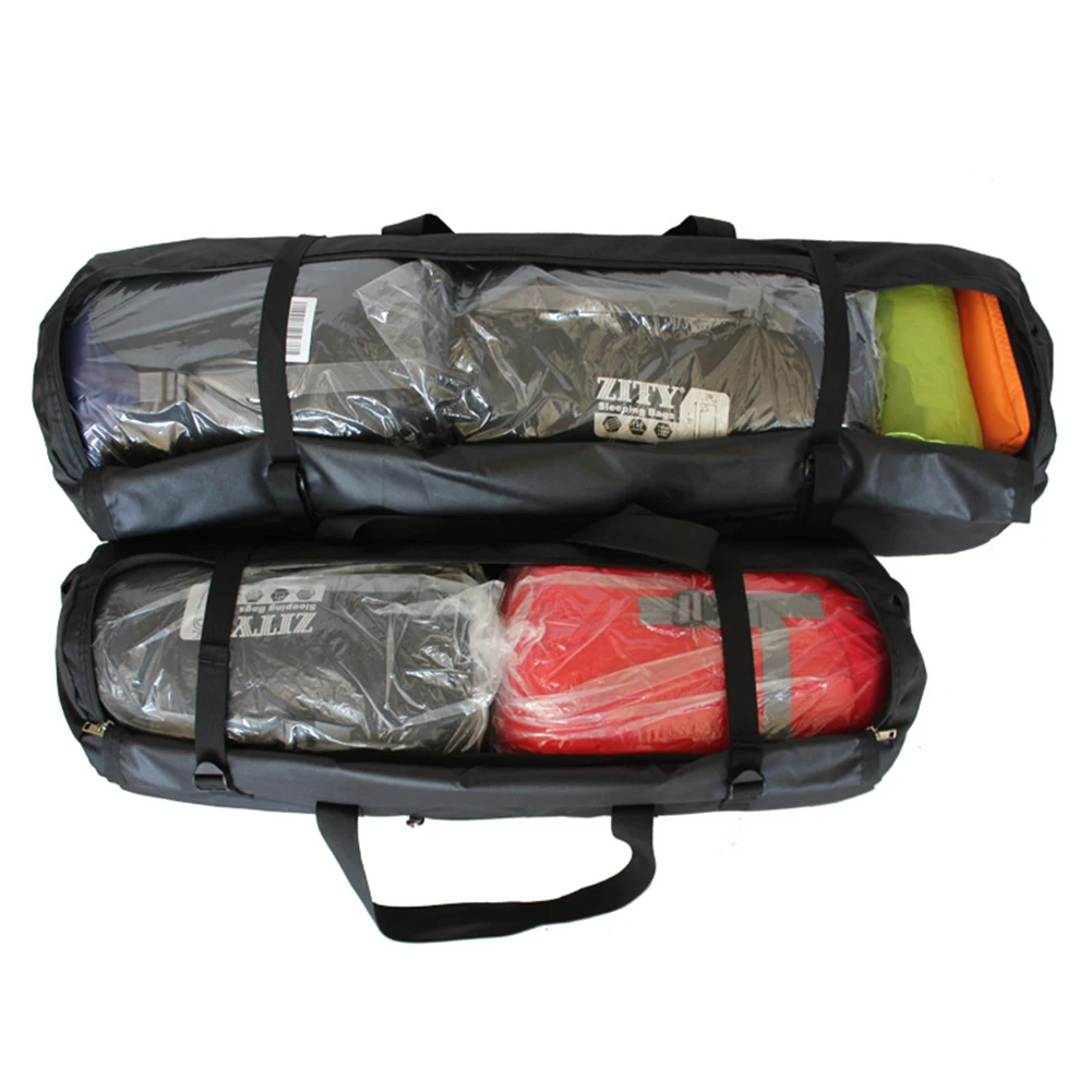 Camping Tent Storage Bag Portable Canvas Canopy Pole Bag With Zipper Folding Travel Bag For Sport Camping Accessories
