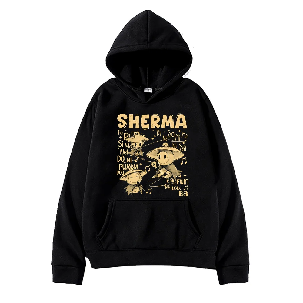 شيرما سونغ هوديس جوفاء نايت سيلكسونغ للجنسين الخريف الشتاء الملابس أزياء عارضة طويلة الأكمام البلوز الكرتون البلوفرات #2