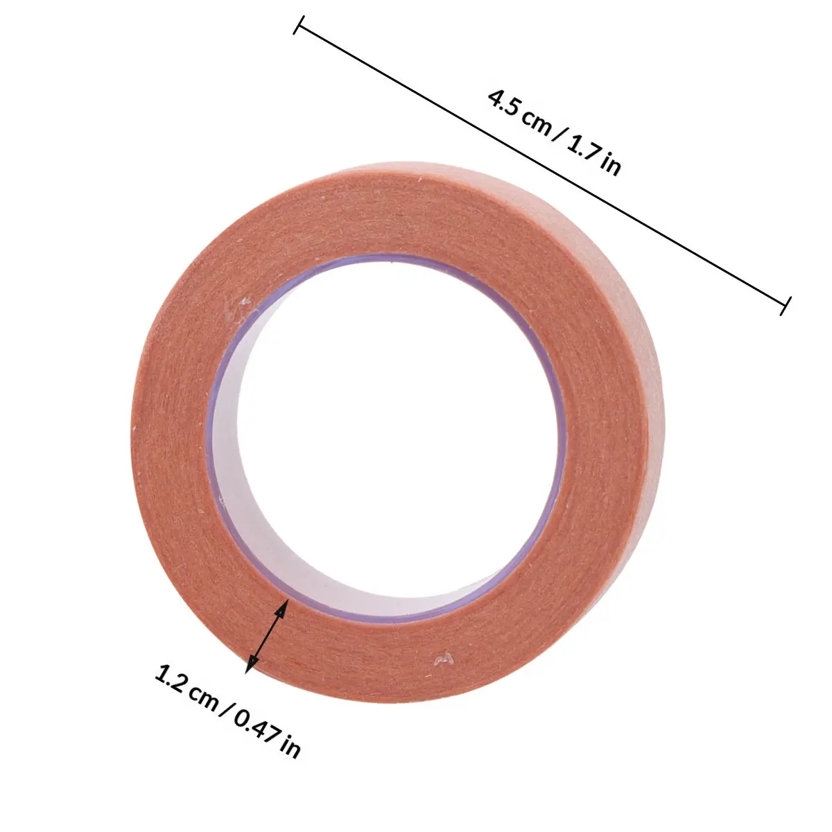 2pcs Fiber Tape Eyelash Grafting Brown Adhesive Strip Beauty Salon Supplies Lash Isolation Tool Upper Lower Eyelashes Sticky view 5