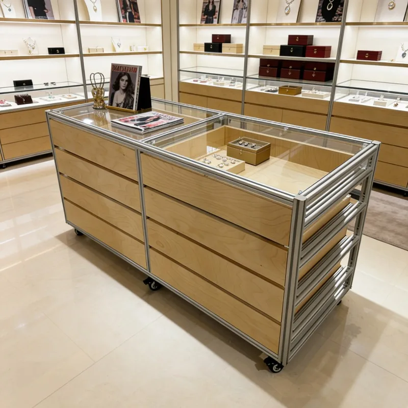 Aluminum profile marine panel, movable Nakajima display cabinet, glass display cabinet