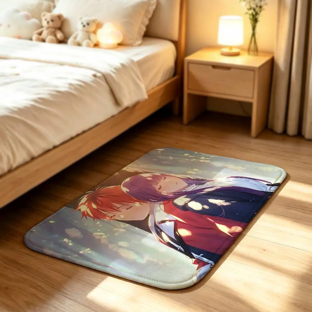 Anime Fern and Stark Short Plush Rug Carpet mat Machine Washable Soft Comfortable Anti‑Slip Floor Mat Home Decor