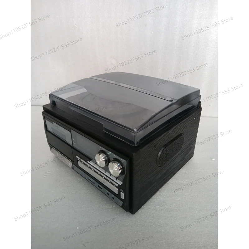 Vintage All In 1 Vinyl Turntable Player Radio AM FM Record Player 3 Speed Turntable With Built-in Speakers Bluetooth