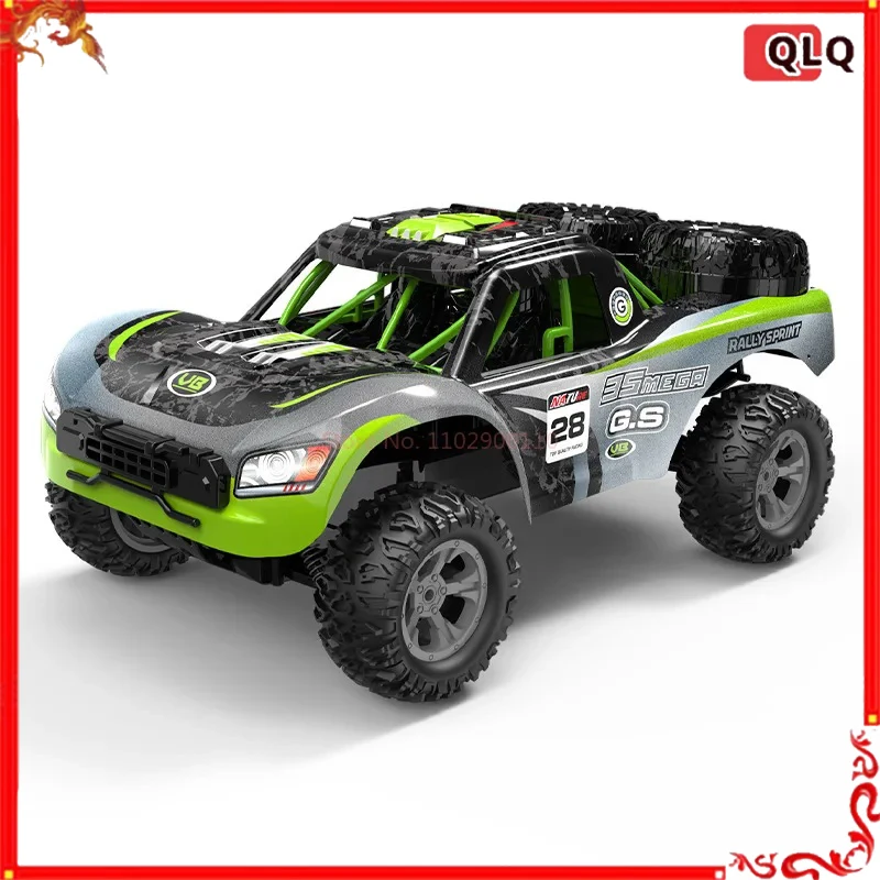Escala 1:10 caminhão curto off-road carro de controle remoto elétrico anti-colisão resistente ao choque brinquedo para presente 2.4g