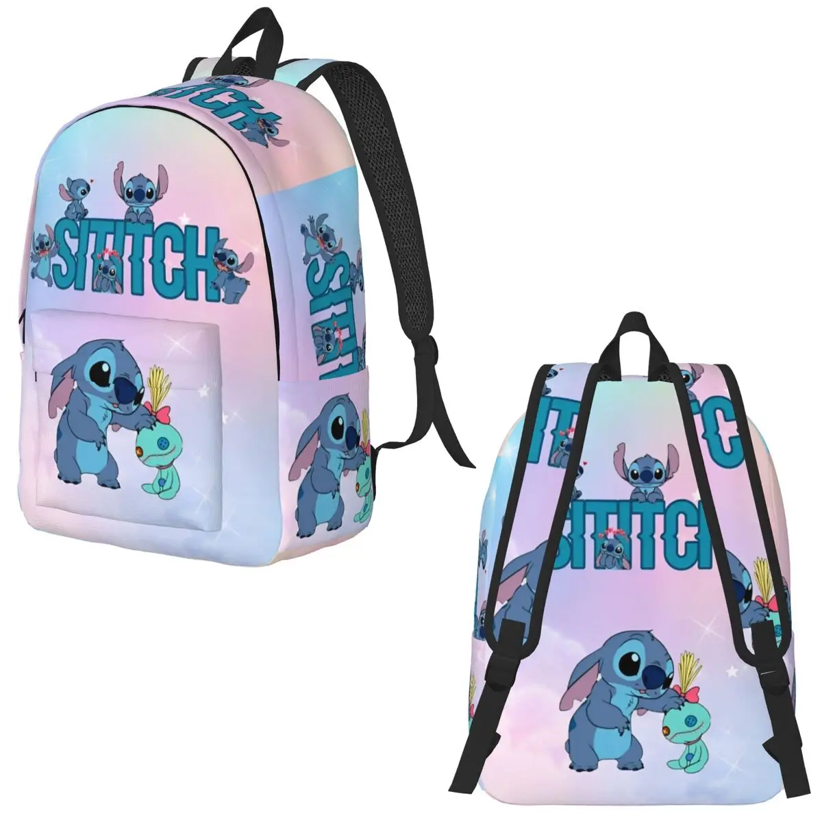 Plecak Stitch dla chłopca dziewczynki dzieci uczeń szkoła Bookbag plecak na co dzień przedszkole torba do przedszkola na zewnątrz