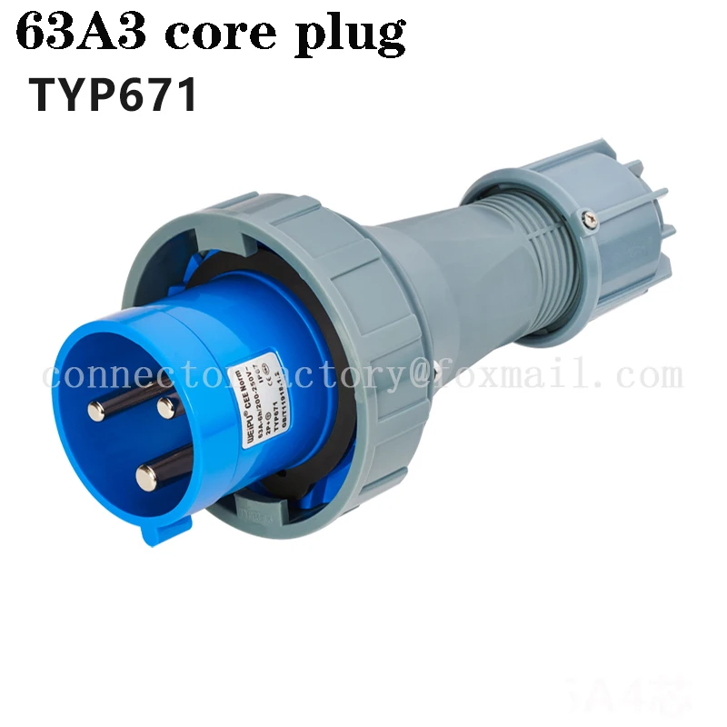 63A التوصيل والمقبس الصناعي 3-4-5 الأساسية موصل مقاوم للمياه أخفى ومحول مثبت على السطح #5