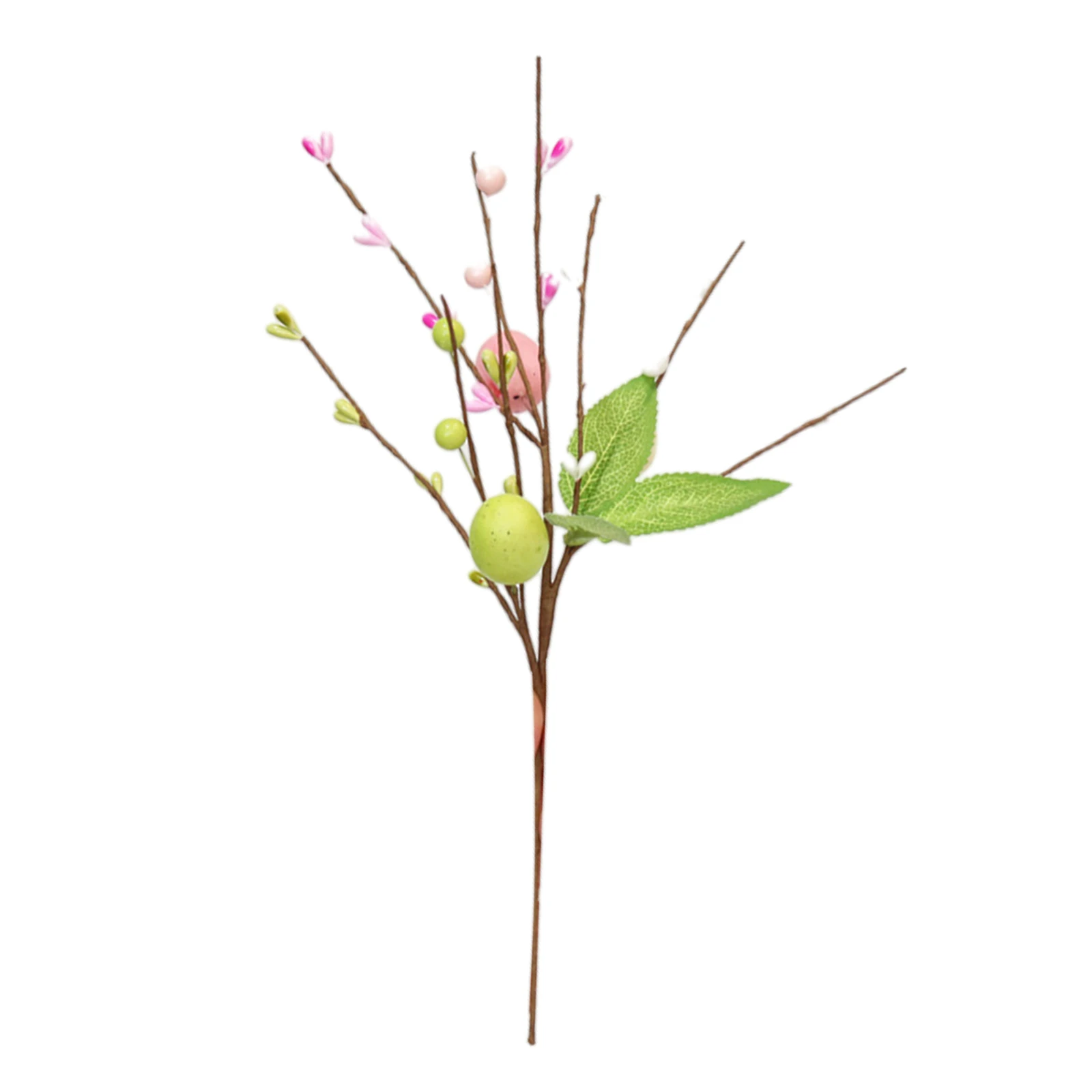 カラフルな泡エッグツリーブランチ、卵の花の枝、偽の植物、DIY絵画、より速い家の花瓶の装飾、春、31cm、2024