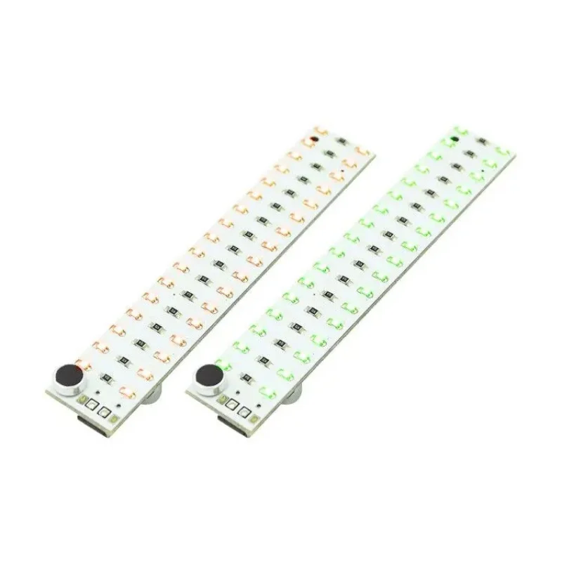 LEDVoice-Controlled Audio Board Produktion Musik Rhythmus Licht Lichtwürfel Fertigprodukt 2*17Lampe