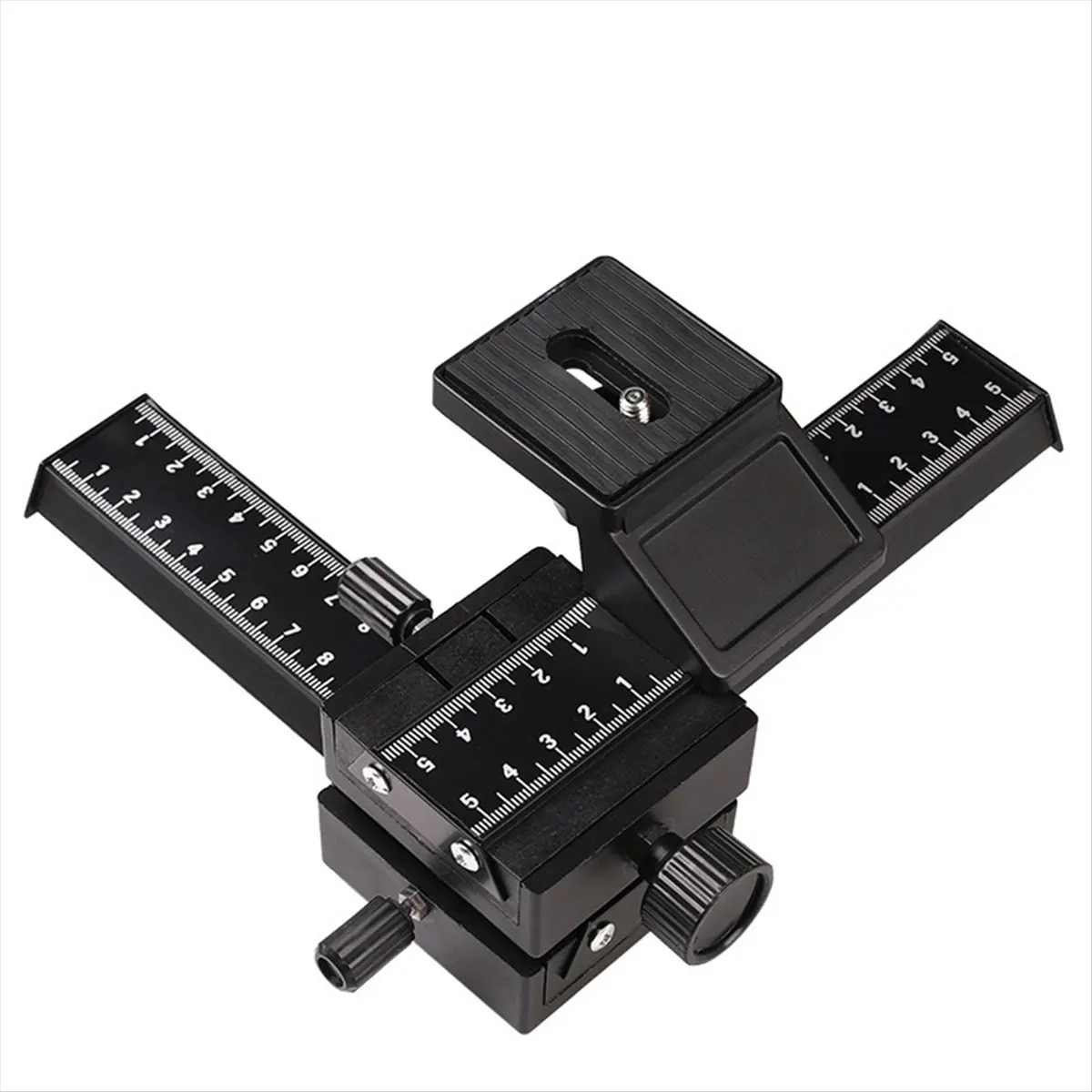 N05R 4 Way Macro Focusing Rail Slider 4 Way Macro Focusing Rail Slider for Close-Up Shot of Camera Slider