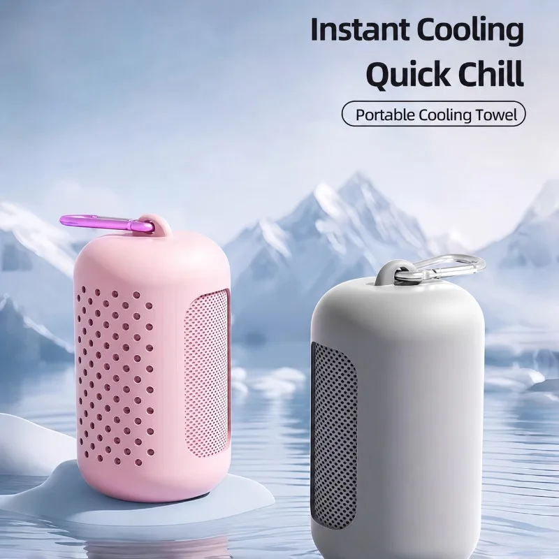 Summer Cooling Towel Outdoor Ice Feeling Fitness Chill Rag Quick Dry Temperature Reduction Ice Silk Sports Wipe Provide Instant