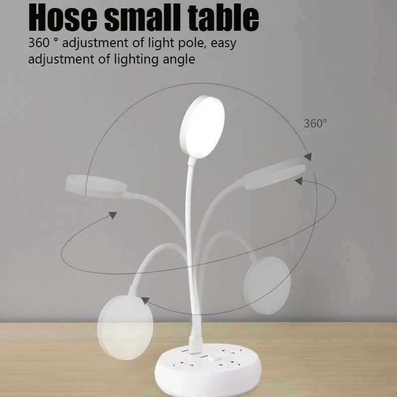 LED Eye Care Book Lights Remote Control Dimmable Mini Round Reading Desk Lamp USB Plug Laptop Keyboard Lighting Night Light