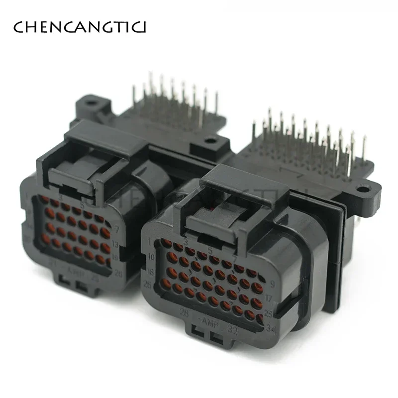 1 Set 26/34/60 Pin 1.0 mm Pcb Wire-to-board Electric Oil Connector Male Female Gas ECU Plug 6437288-5 3-1437290-7 4-1437290-0