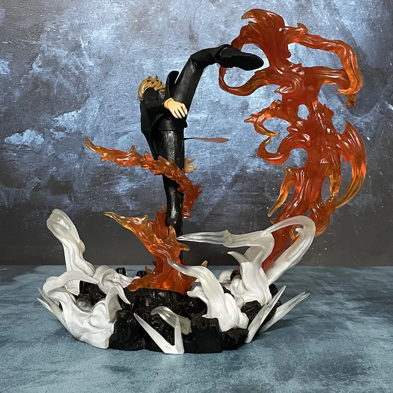 ฟิกเกอร์วันพีซ แบนได ฟิกเกอร์ยามาฮารุ ขาตั้งลมไฟ ขาเตะ ขาดำ โมเดลต่อสู้ ของตกแต่งห้อง ฟิกเกอร์แบบสุ่ม