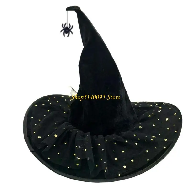DXAE kapelusz czarodzieja przebranie na Halloween kapelusz czarownica akcesoria do kostiumu dla kobiet mężczyzn Cosplay