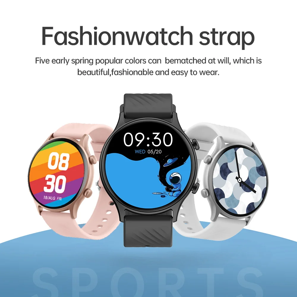 SKMEI 1.39 Inch Watches Mens Heart Rate Message Remind Waterproof Bluetooth Call Wristwatch Clock Male reloj hombre