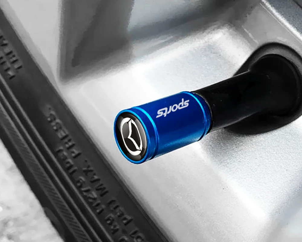 4pcs Car Tire Valve Cap Metal Dust Cover Accessories Dustproof For Mazda 2 3 5 6 Axela Atenza Demio Speed CX4 CX5 CX7 CX8 MS MP