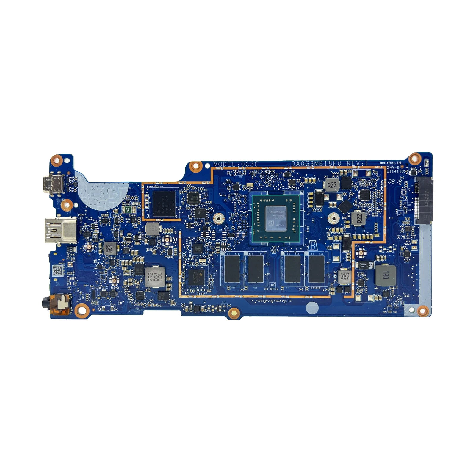 DA0G3MB18F0 Mainboard For HP Chromebook 11A G6 EE  Laptop Motherboard With A4-9120C CPU 2GB/4GB RAM 16GB EMMC  L51910-001