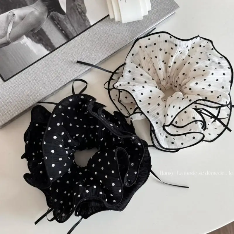 

Soft Fabric Hair Accessory Soft Elastic Hair Band Pleats Scrunchie Hair Decoration For Daily Wear And Special Occasion 6XDA