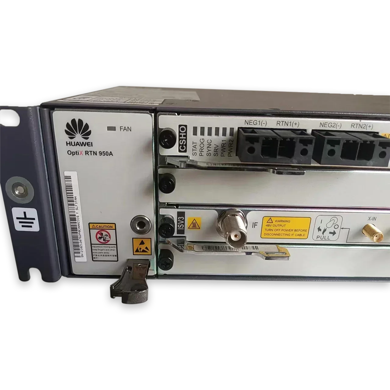 

Used RTN950A Ip Microwave transmitter and receiver with board SL91ISV3 SLF1CSHO SL91EG4 Optix RTN 950A wireless microwave