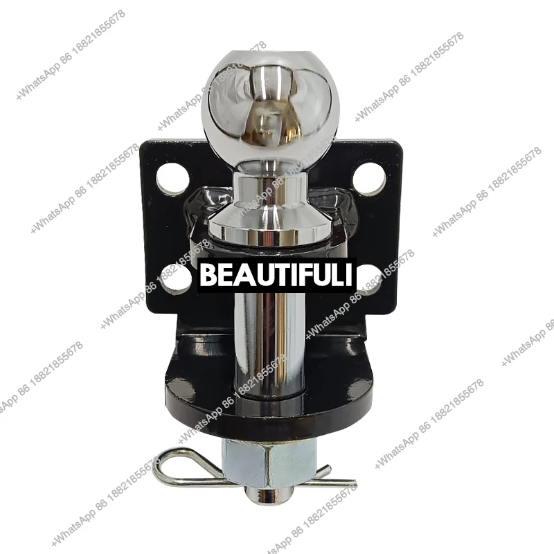 Caravan Trailer Hitch Accessories 50mm Steel Ball Mount Tow Hook Direct Insertion Type Towing Hitch for Trailer RV Refit P