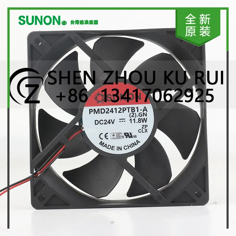

Sunon DC 24 В 11,8 Вт PMD2412PTB1-A AC EC 12 см преобразователь частоты на шарикоподшипнике двухпроводной охлаждающий вентилятор 12025 120X120X25MM
