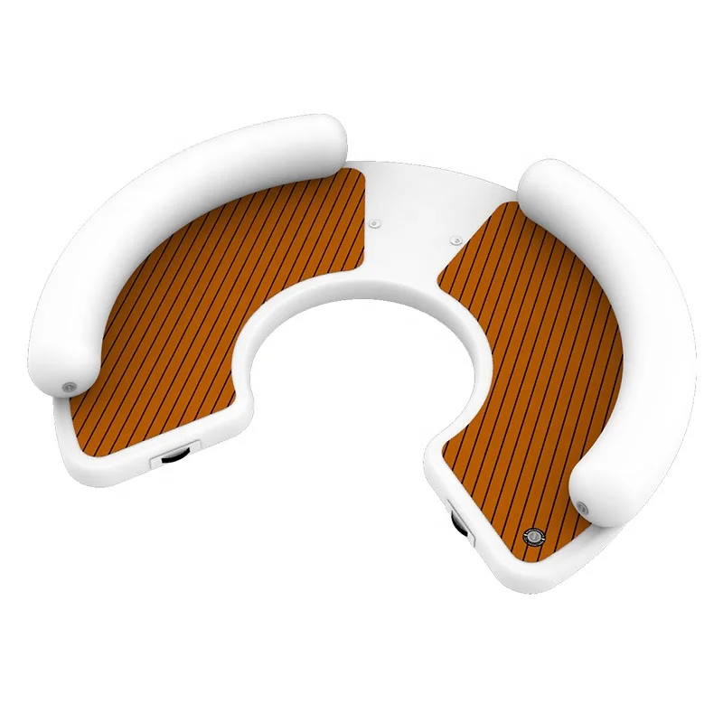 Produto popular Water Floating Resort Air Island Plataforma de cais inflável Lounge de ar de cais inflável