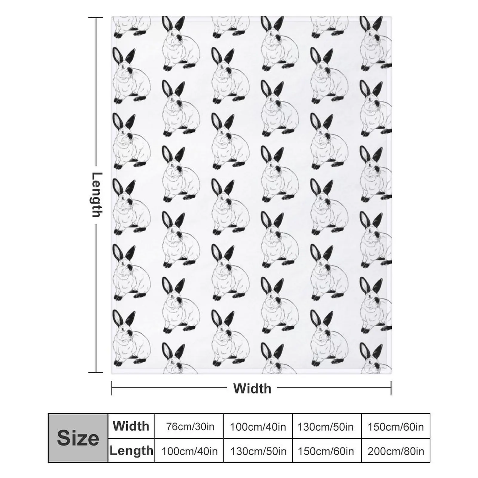 أرنب كاليفورنيا رمي بطانية أنيمي طفل بطانيات السفر شعر