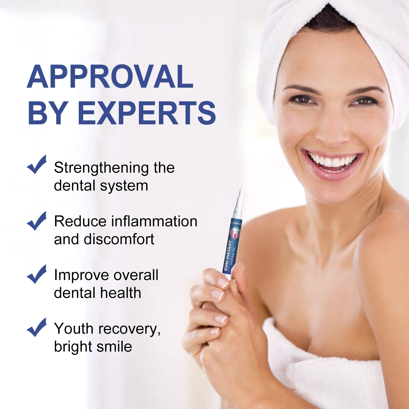 Beschadigd Tandvlees Reparatie Zorg Gel Verlichten Pijnlijk Tandvlees Allergie Diepe Reiniging Tanden Vlekken Tandsteen Serum Tandcariës Tandpasta 4ml