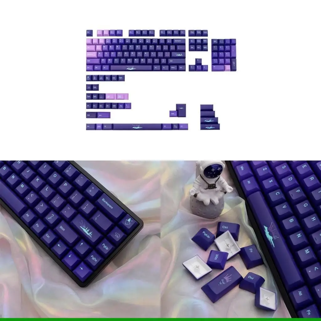 

U55C 139 KCA Profile Dye-Sub PBT Keycaps для MX-переключателей Механическая клавиатура