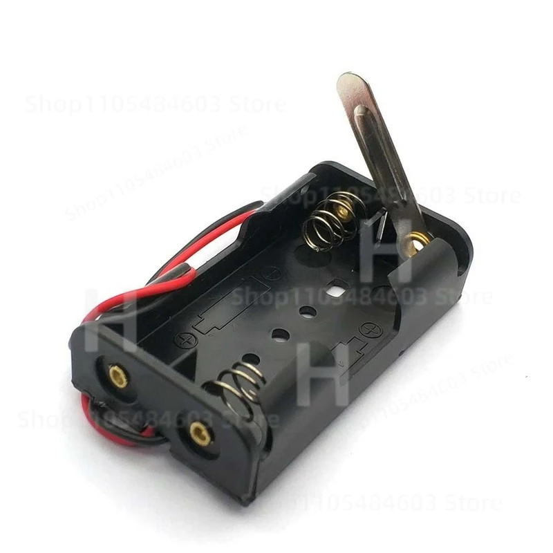 2 AA Battery Holder Case Box  3V Volt  With ON/OFF Metal Strip Sw