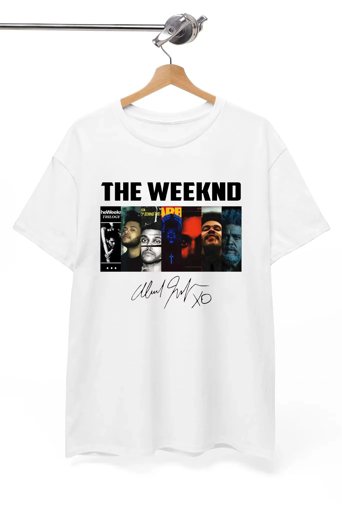 The Weeknd Albums Collection 2026 Unisex O‑Neck Cotton Short‑Sleeve Y2K Oversized Vintage Fans Graphic Tee Tops