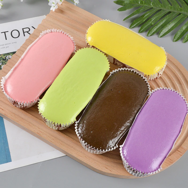 กระดาษเหนียวถ้วยเค้กช้า Rising Squeeze ของเล่นขนมปังเค้กมูสรุ่น Squishy Fidget ของเล่นป้องกันความเครียด Release มือผ่อนคลายของขวัญ