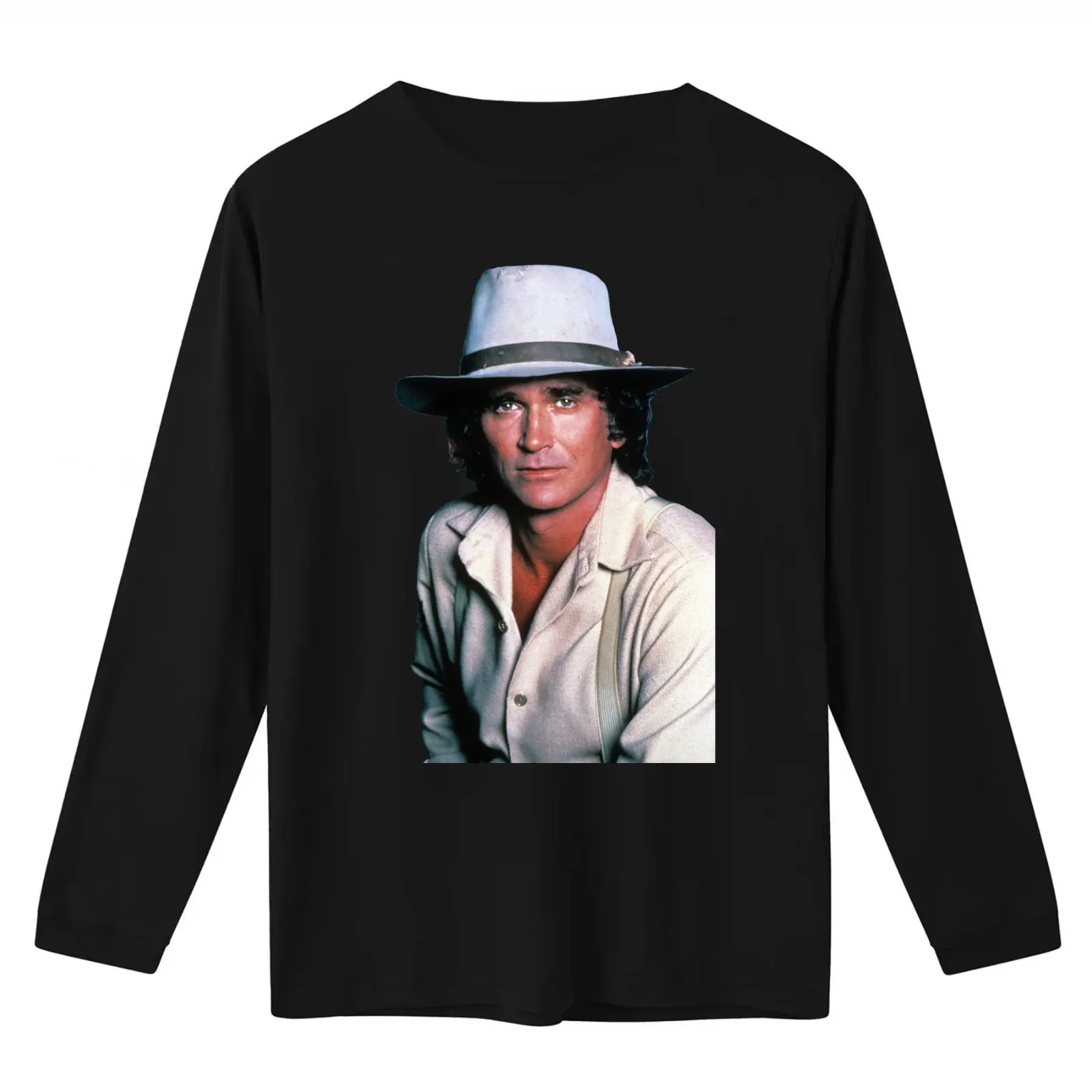 michael landon T-Shirt Summer Casual Cotton Tee Oversized Streetwear Tops Vintage Graphic Print Loose Fit Short Sleeve