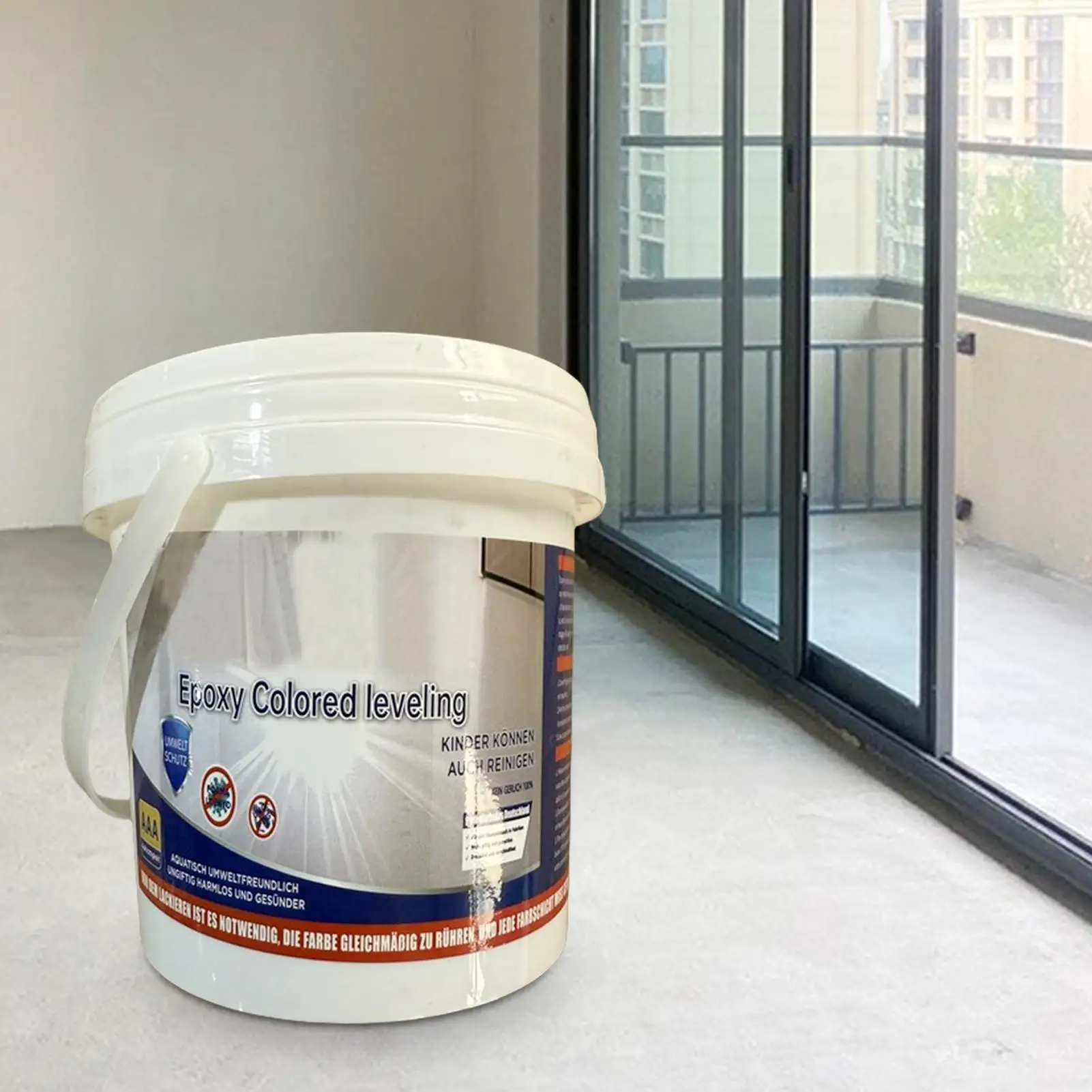 500g Epoxy Flooring Paint Sand Water Based Self Leveling High Gloss Marble Effect Waterproof Colored for Wood Concrete Tile