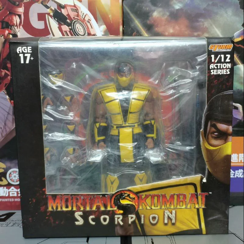 

Original Storm Toys 1/12 Scorpion Skull Flaming Head Mortal Kombat 2020 In Stock Anime Action Collection Figures Model Toys