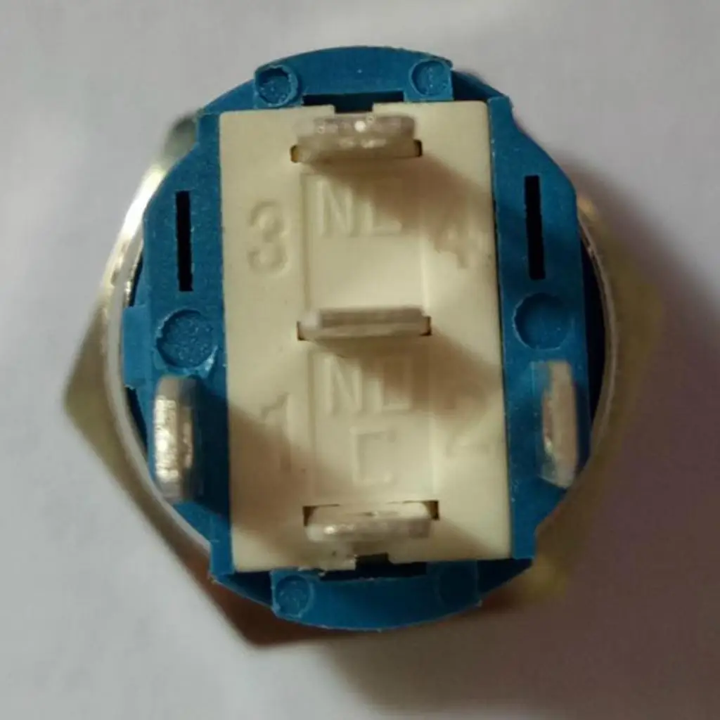 Metal Momentary Push Button Switch, Self-locking, Waterproof & - Resistant