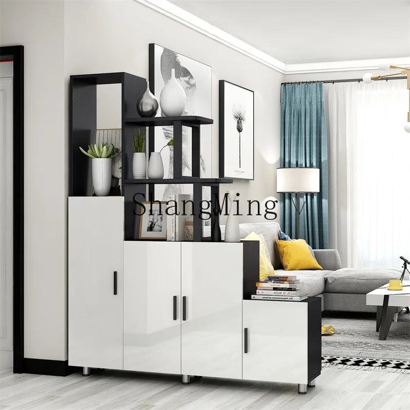 

SM entrance foyer cabinet decorative sundries balcony partition storage cabinet high and low porch cabinet integrated