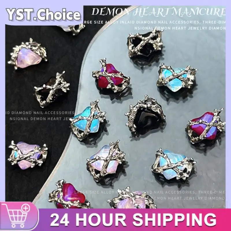 Cross Ornaments Heart-shaped Dazzling Non-traditional Nail Art Accessories Nail Art Hot New Product Release Accessories Retro