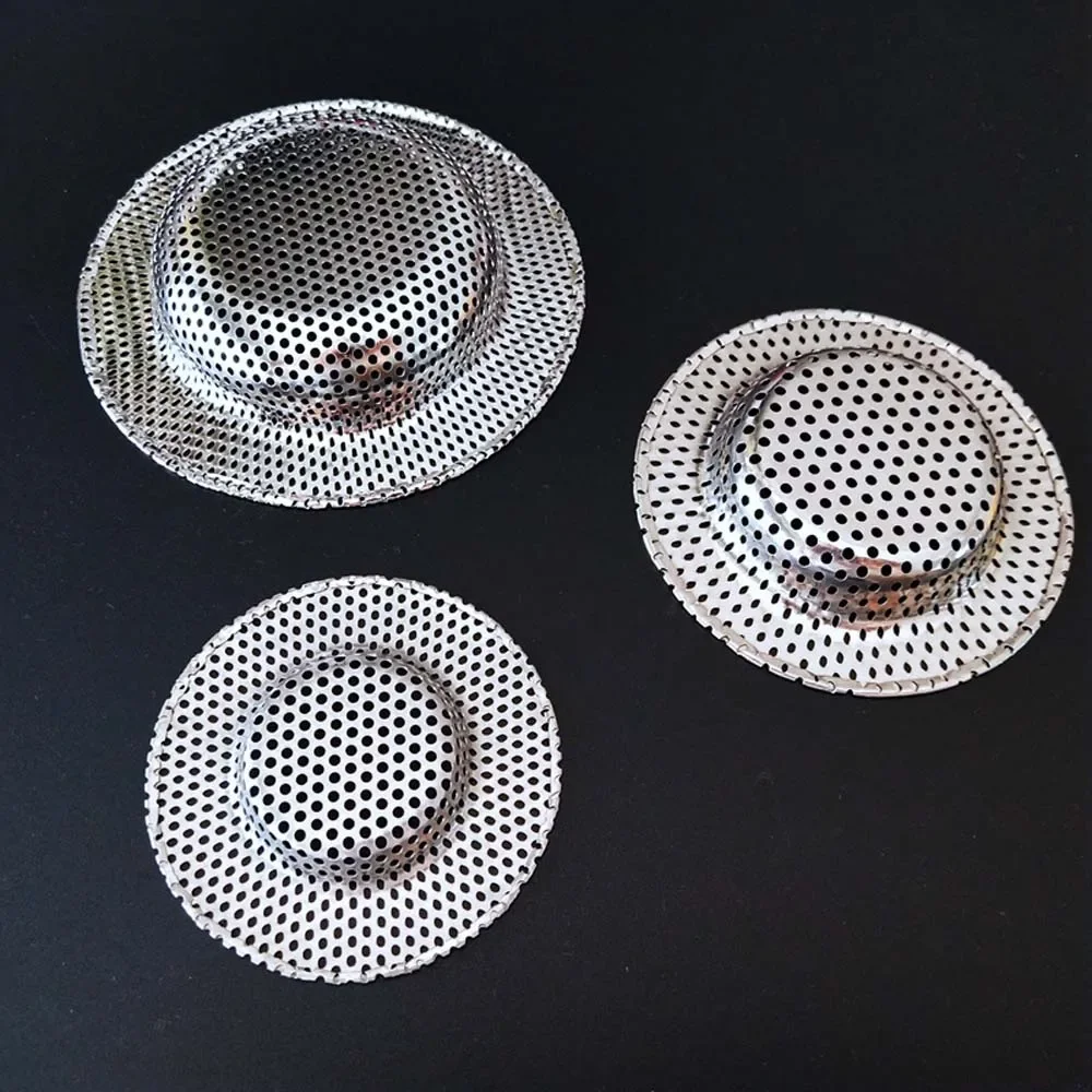 Full-Hole Stainless Steel Bathroom Washbasin Hair Filter Kitchen Sink Floor Drain Anti-Blocking Home Supplies Accessories Tools