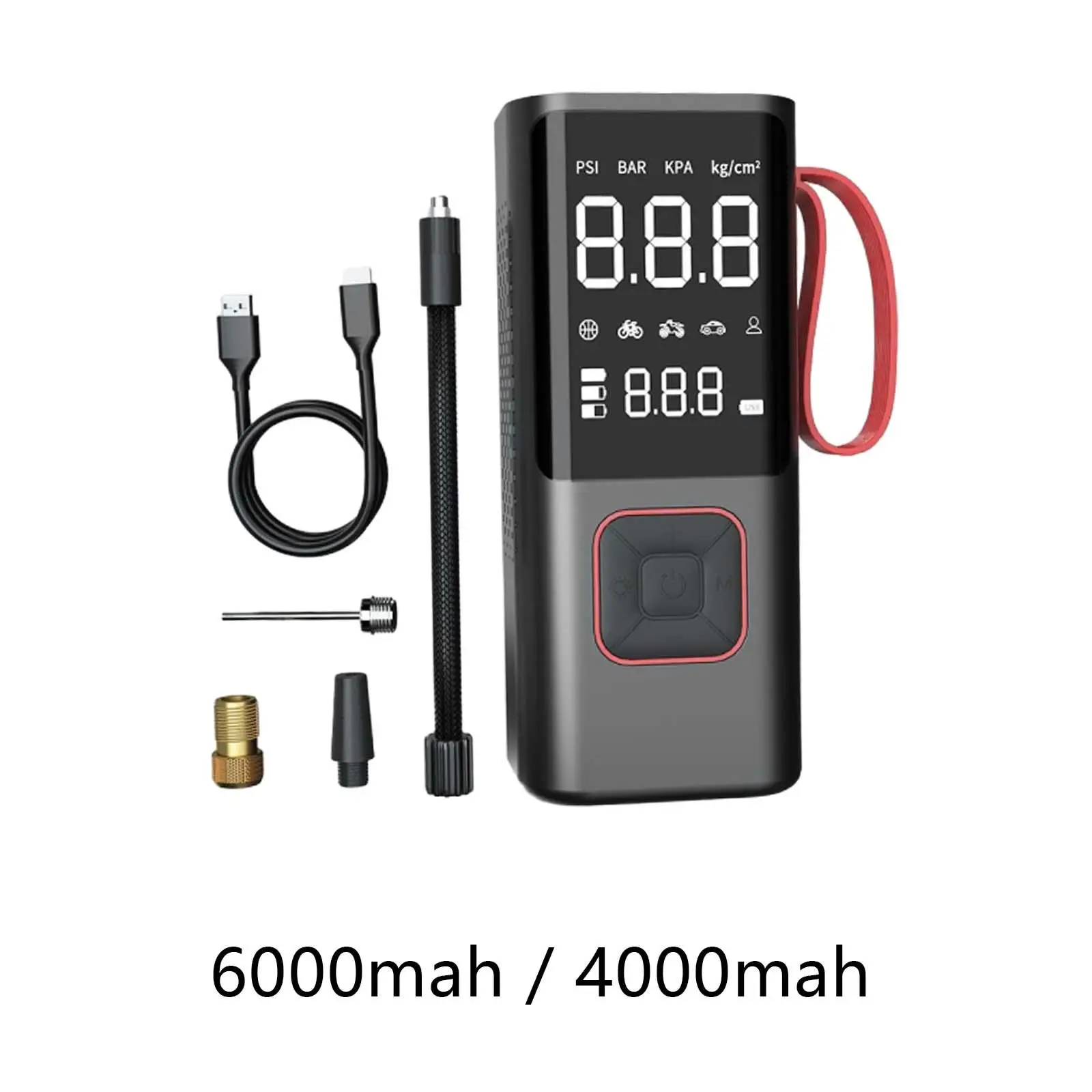 

Air Compressor with Pressure Gauge Car Accessories for Ball Car Motor